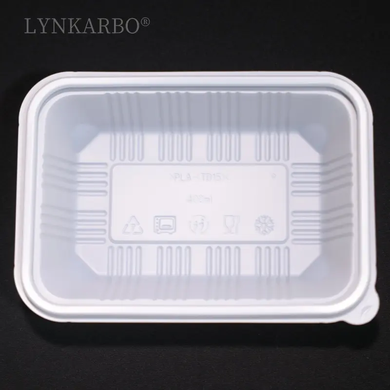 Récipient alimentaire jetable CPLA de 400 ml