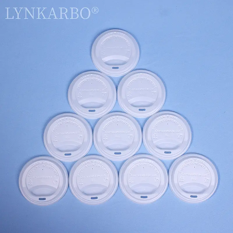 Cpla 80mm Direct Drinking Natural Color Cup Lid