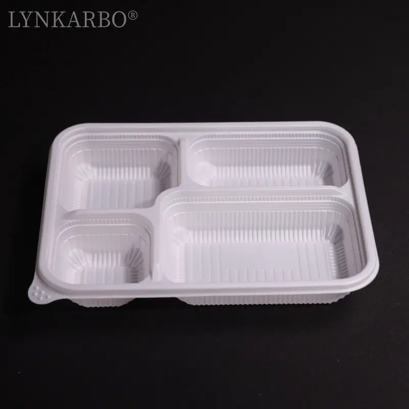 CPLA disposable four-compartment Japanese-style food container