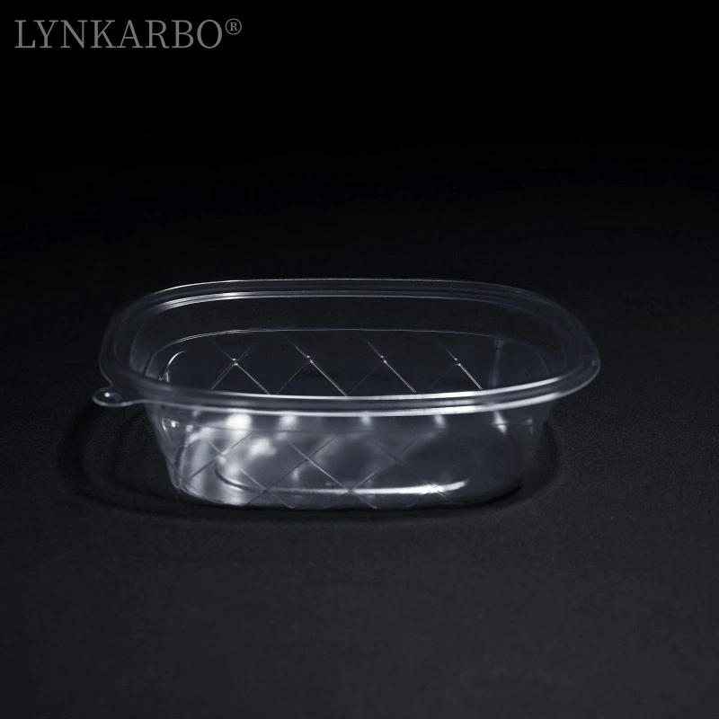 Récipient rectangulaire pour aliments froids en PLA